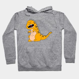 Orange Godzilla Hoodie